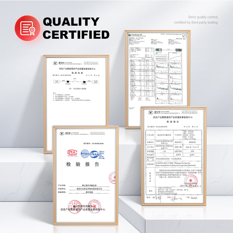 AMPCOM CAT5e câble de patch réseau PVC non blindé (UTP) pour la maison ou le centre de données