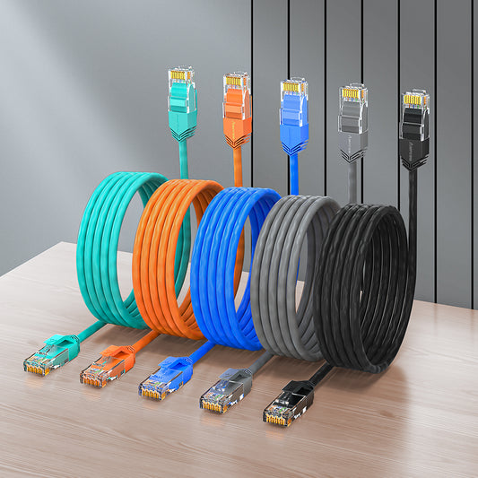 AMPCOM Cat6 28AWG UTP Patch Cable, Ultra-Slim, LSZH, for High-density Data Center Cabling