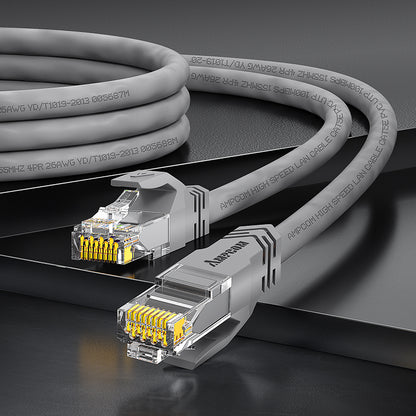 AMPCOM CAT5e/CAT6 Unshielded (UTP) PVC Network Patch Cable  for Desktop Computers Modem Router
