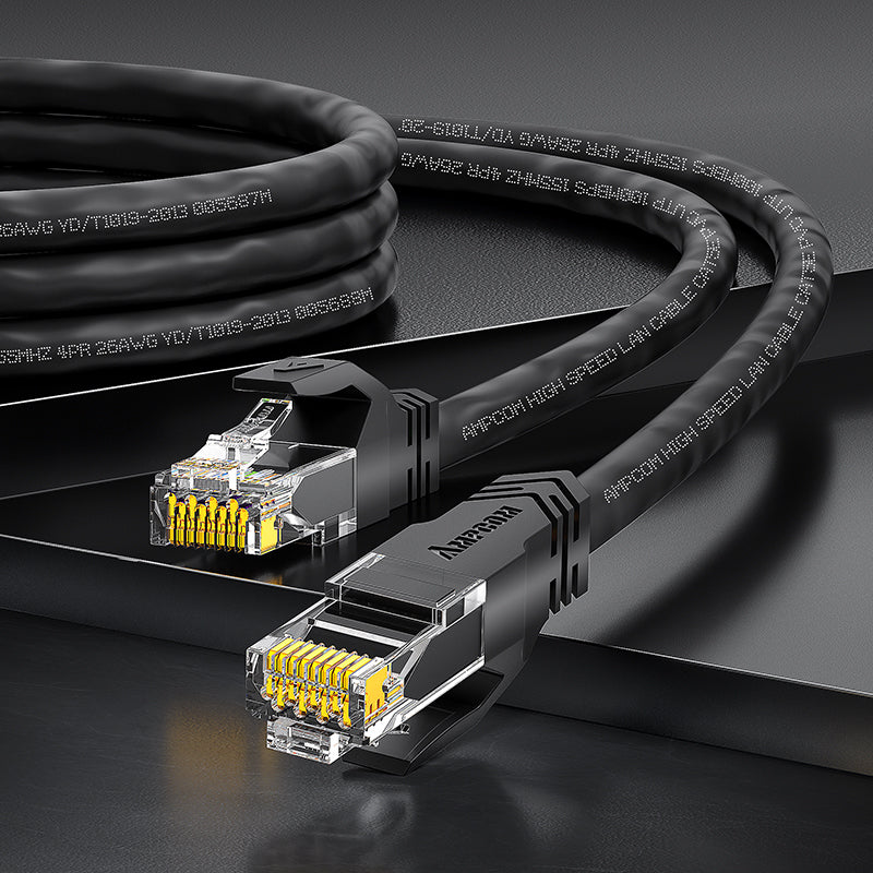 AMPCOM CAT5e/CAT6 Unshielded (UTP) PVC Network Patch Cable  for Desktop Computers Modem Router