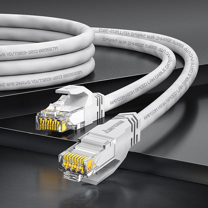 AMPCOM CAT5e/CAT6 Unshielded (UTP) PVC Network Patch Cable  for Desktop Computers Modem Router