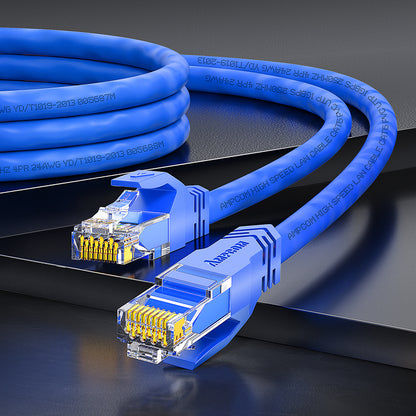 AMPCOM CAT5e/CAT6 Unshielded (UTP) PVC Network Patch Cable  for Desktop Computers Modem Router