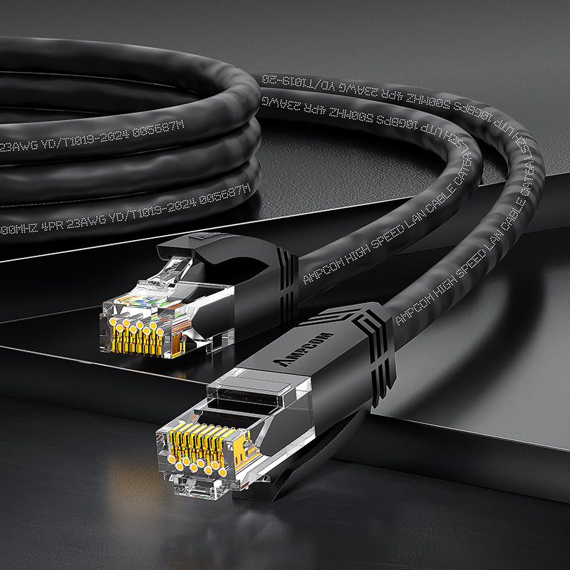 AMPCOM CAT5e/CAT6 Unshielded (UTP) PVC Network Patch Cable  for Desktop Computers Modem Router