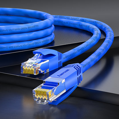 AMPCOM CAT5e/CAT6 Unshielded (UTP) PVC Network Patch Cable  for Desktop Computers Modem Router